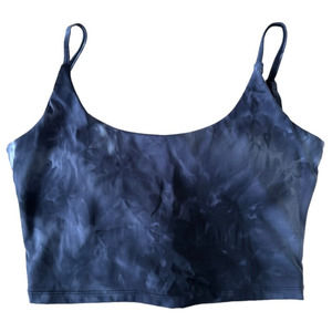 Musesonly 5ne Women's Padded Sports Bra Adjustable Straps Size S Tie Dye Navy